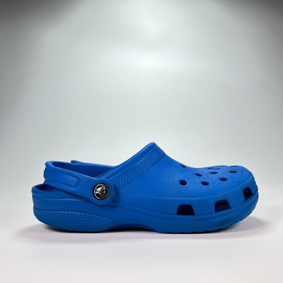 Crocs Classic Clog Blue Slip On Comfort Sandals Casual Lightweight Youth Size 5 - Picture 1 of 10